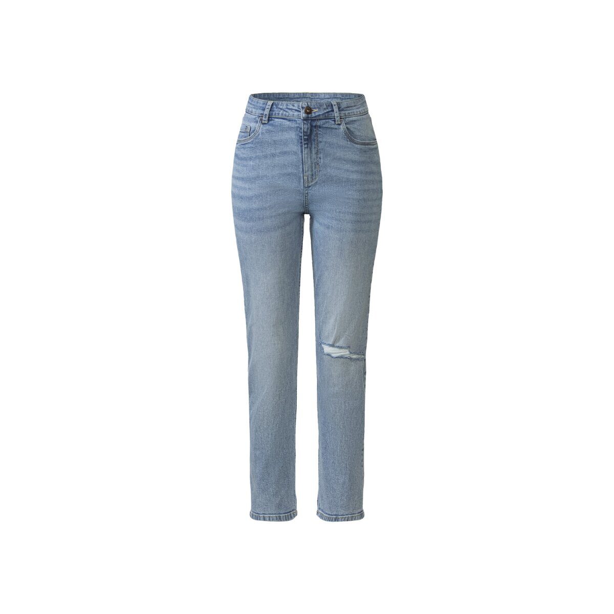 esmara® damesjeans, rechte pasvorm, hoog katoengehalte (lichtblauw, 44/30)