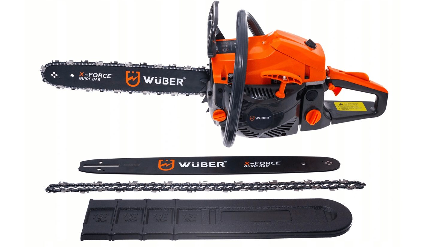 Petrol chainsaw Chainsaw for forestry work in an XXL starter set