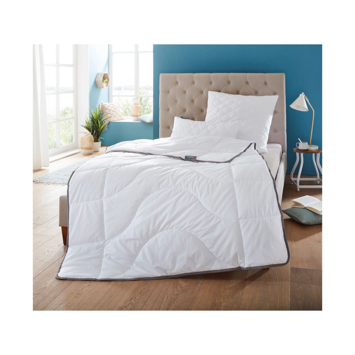BADENIA TRENDLINE couette d'été TENCEL™, avec housse en coton, légère