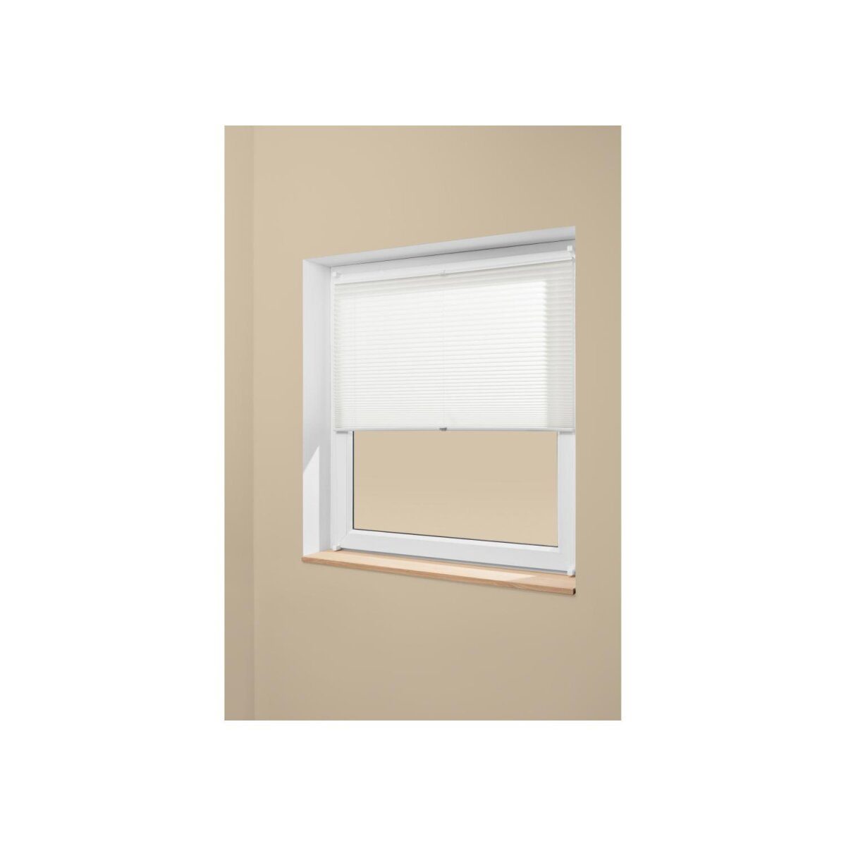 LIVARNO® pleated roller blind for windows, no drilling, 80 x 130 cm, white