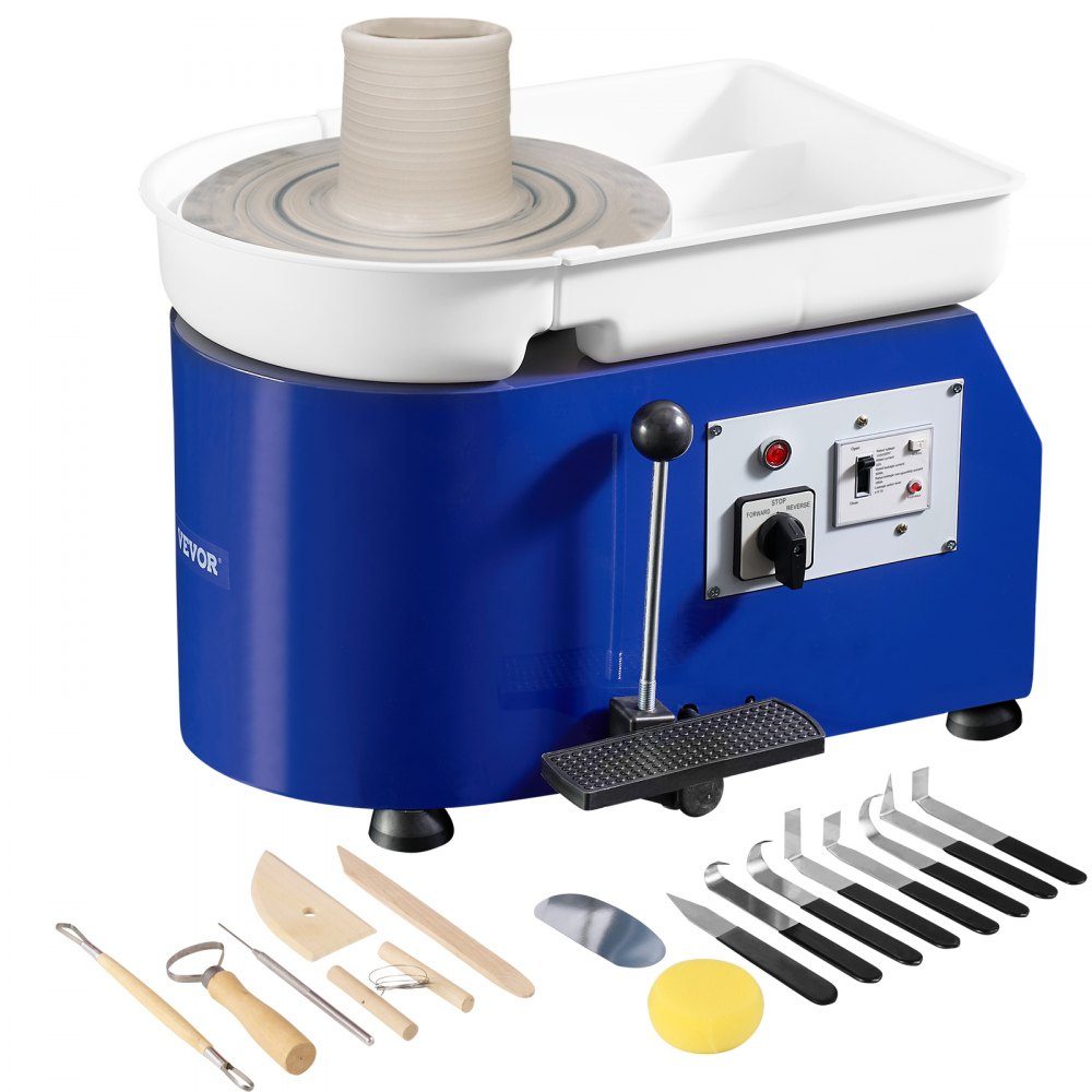 Pottery Wheel Ceramic Disc Machine 350W, Electric Pottery Wheel Machine 28cm 300RPM Pottery Wheel Machine, with Pedal and Apron Forming Machine, Suitable for Beginners, Enthusiasts, etc