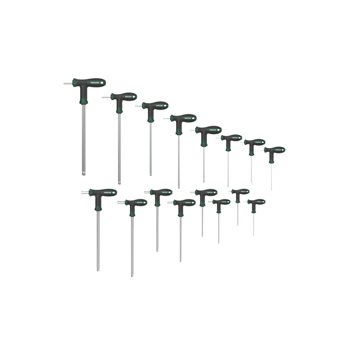 Jeu de clés mâles PARKSIDE®, 16 pièces