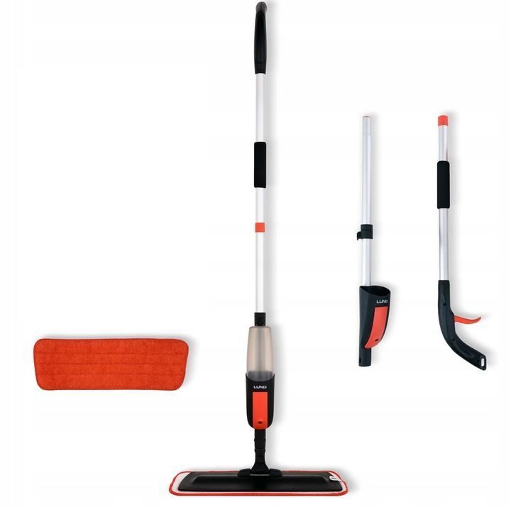 MOP WITH SPRAYER, FOLDING WIPER WITH TWO SUPPORTS