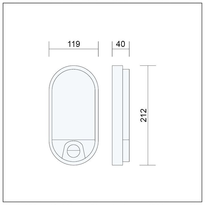 Kinkiet LED, lampa zewnętrzna z czujnikiem ruchu, 15W
