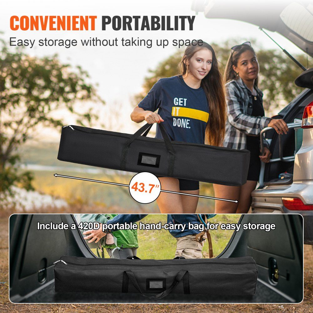 Projection Screen with Stand 15" Portable Movie Screen 16:9 Outdoor Indoor Projector Screen 138" x 80" Mobile Projector Screen 160°