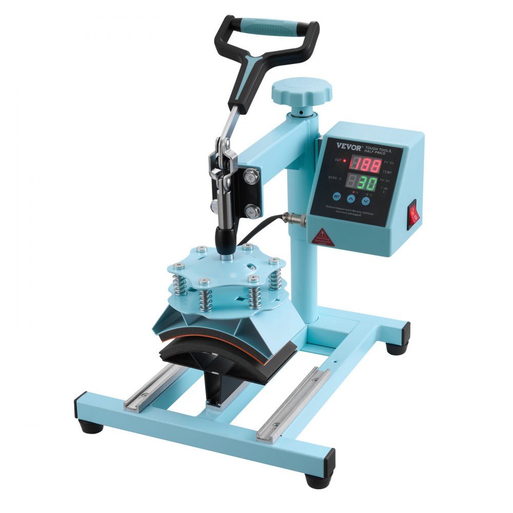 Presse à chaud 15" x 15" Machine de transfert de chaleur 5 en 1 avec 30-Unzen-Trommelpresse Pressage de t-shirt pivotant à 360° Contrôle précis numérique pour t-shirts/tasses/chapeaux/assiettes Vert