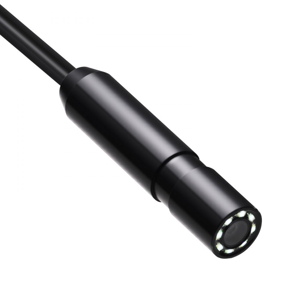 Endoskopkamera mit Licht, 1920P HD-Endoskop für Android und iOS, Inspektionskamera mit 8 LED-Leuchten und 5 m Kabel, 2-fach Zoom, wasserdichte IP67-Kanalkamera für Auto und Sanitär