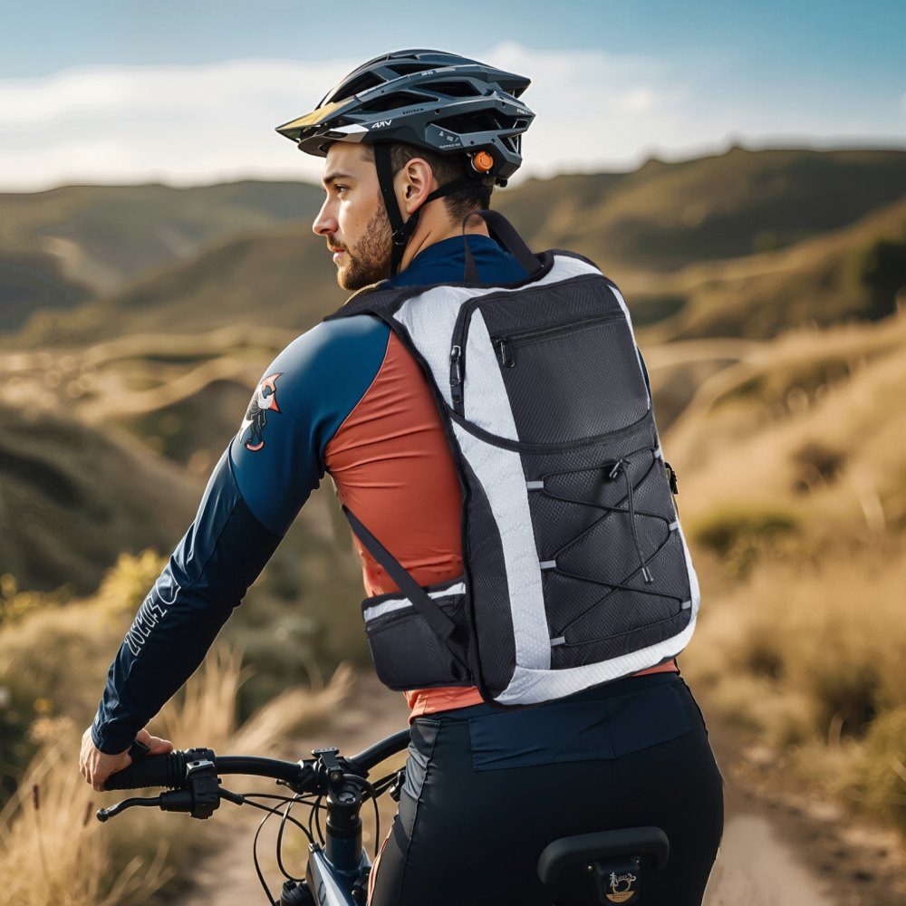 Hydration Backpack 15L Insulated Backpacks with 3L TPU Water Bladder Running Backpack Hiking Backpacks for Cycling Running Trip Black Hydro Water Daypack for Men Women