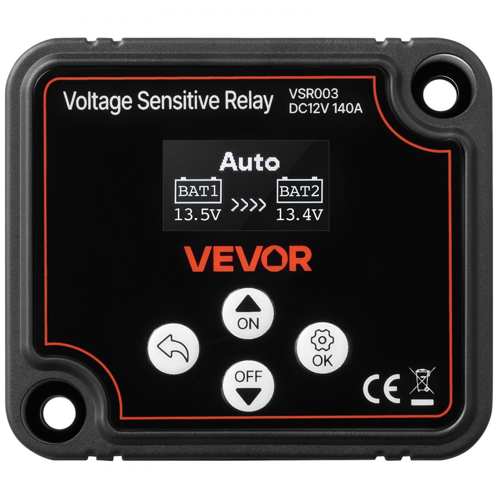 Isolator Relay 12V 140A Dual Battery Isolator with LCD Screen Smart Battery Isolator Switch for Lithium Lead Acid Batteries for Car Truck RV UTV ATV Boat Isolator Relay 12V 140A Dual Battery Isolator with LCD Screen Smart Battery Isolator Switch for Lithium Lead Acid Batteries for Car Truck RV UTV ATV Boat