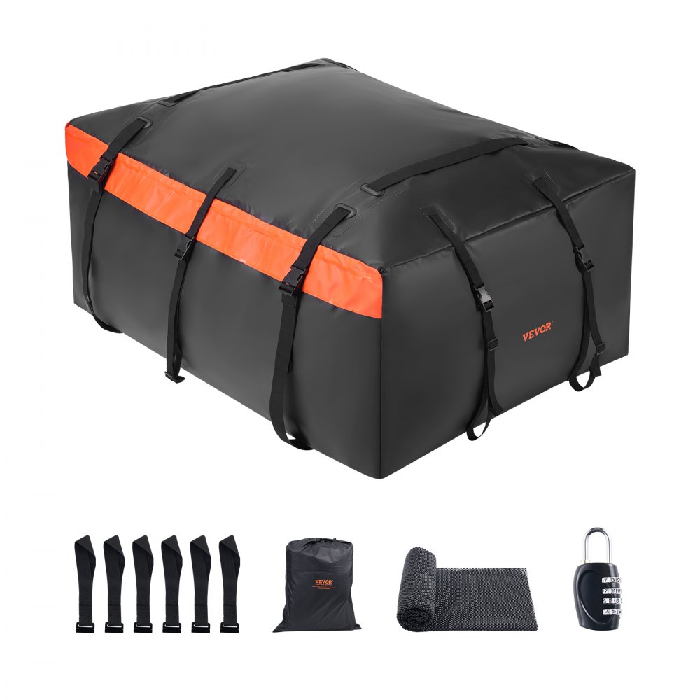 Car Roof Rack Bag 23 Cubic Feet Roof Bag Roof Box, Waterproof & Durable 840D PVC Roof Bag for Vehicles with/Without Luggage Rack (with Lock & Anti-Slip Mat) Car Roof Rack Bag 23 Cubic Feet Roof Bag Roof Box, Waterproof & Durable 840D PVC Roof Bag for Vehicles with/Without Luggage Rack (with Lock & Anti-Slip Mat)