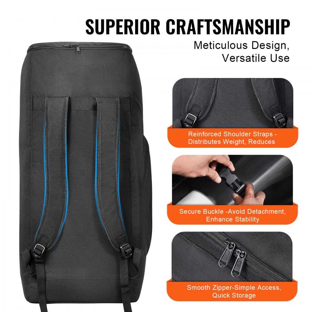 Sac de transport pour télescope, 76 cm, sac de transport pour télescope avec sangle sécurisée, poches et bretelles confortables, sac de transport pour télescope absorbant les chocs pour tube optique et trépied, sac de contrepoids Sac de transport pour télescope, 76 cm, sac de transport pour télescope avec sangle sécurisée, poches et bretelles confortables, sac de transport pour télescope absorbant les chocs pour tube optique et trépied, sac de contrepoids