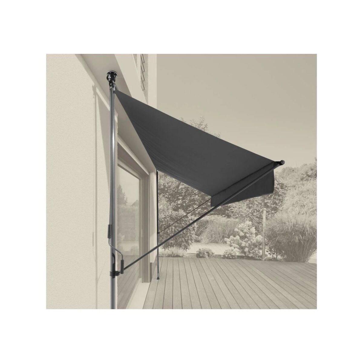 LIVARNO® Klemmmarkise 300 x 150, Anthrazit