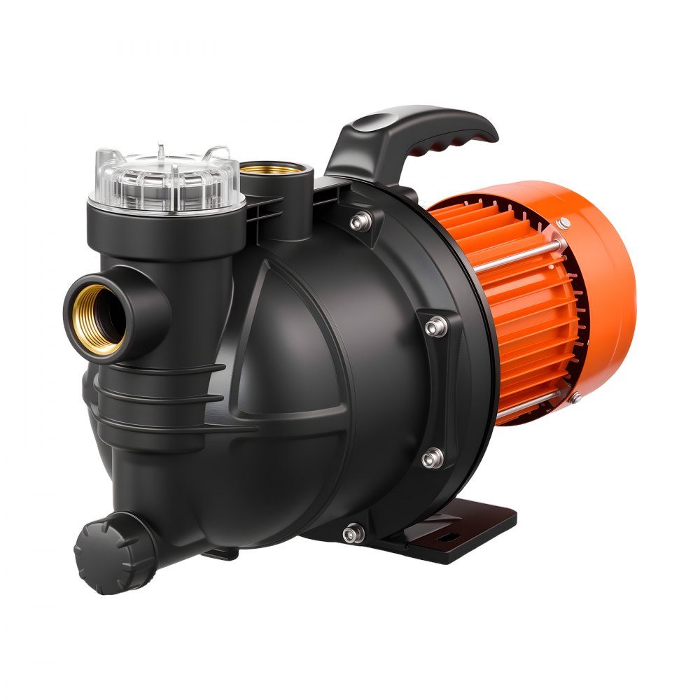 Gartenpumpe, 1300 W, 230 V, max. Förderleistung 4800 L/h, PP-Bewässerungspumpe mit 48 m Förderhöhe, Überhitzungsschutz, europäische Spannungsnormen, für Gartenbewässerung & Bewässerung