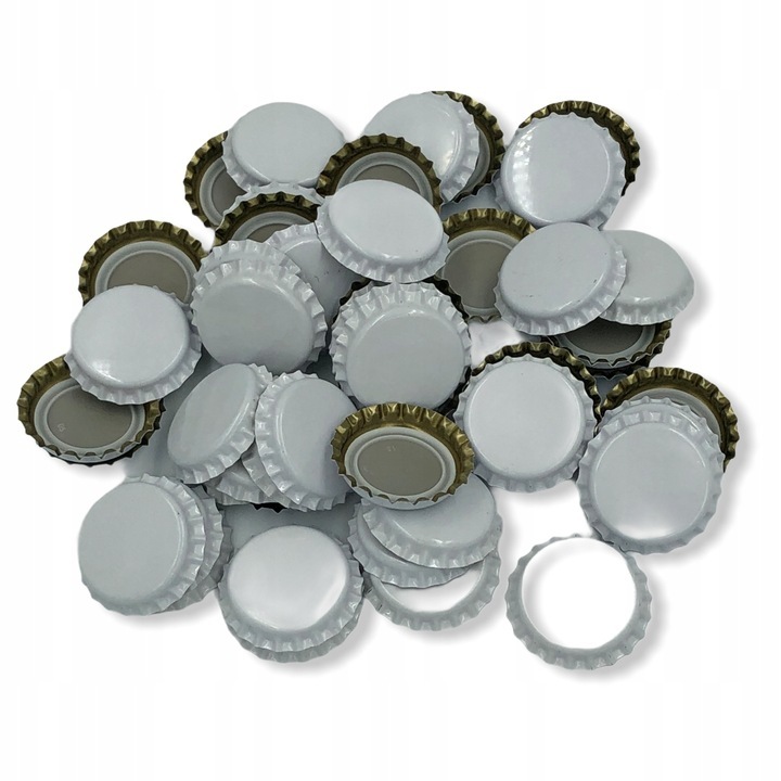 Kronkorken Bierdeckel Wein 26mm dick WEISS 50 Stück