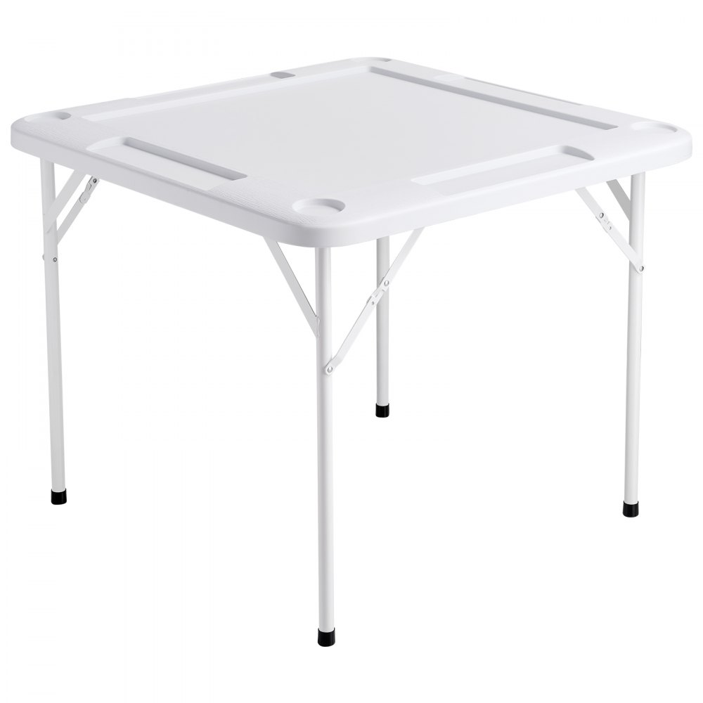 Mahjongtafel, dominotafel, opvouwbare kaarttafel voor 4 spelers met 4 bekerhouders en 4 chipcompartimenten, draagbare dominospeltafel met 1 set dominostenen voor Mahjong pokerpuzzels Mahjongtafel, dominotafel, opvouwbare kaarttafel voor 4 spelers met 4 bekerhouders en 4 chipcompartimenten, draagbare dominospeltafel met 1 set dominostenen voor Mahjong pokerpuzzels