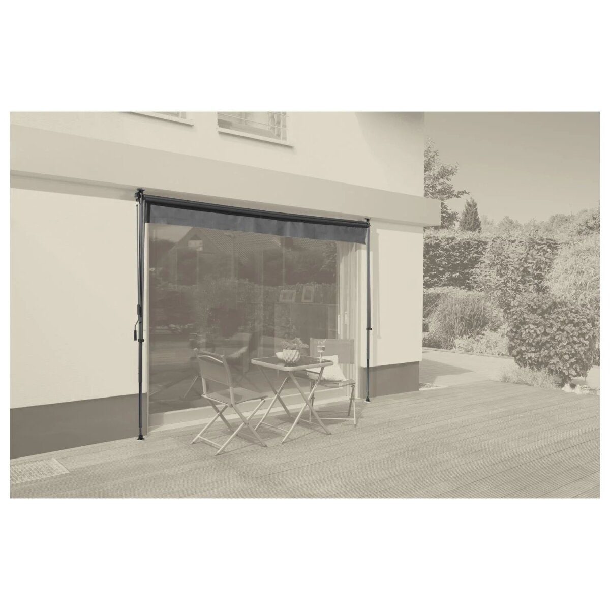LIVARNO® Klemmmarkise 300 x 150, Anthrazit