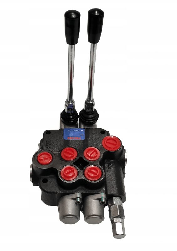 Hydrauliekverdeler monoblok hendelbediening 40l 02P40 2 compartimenten