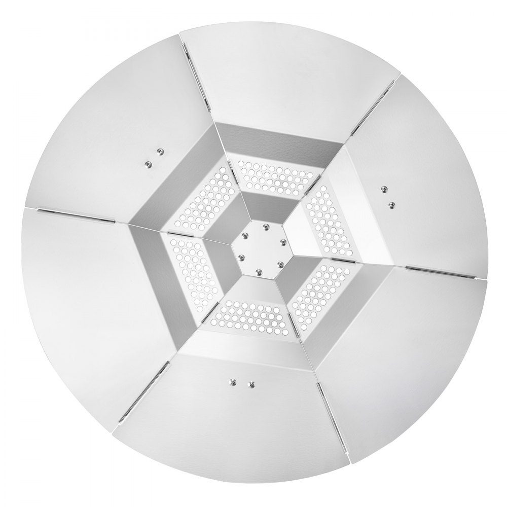 Diffuseur de chaleur pour bol à feu φ 635 x 254 mm Protecteur thermique rond pour foyer à bois Diffuseur de chaleur en acier inoxydable 304 Couvercle de brûleur amovible Accessoires de camping