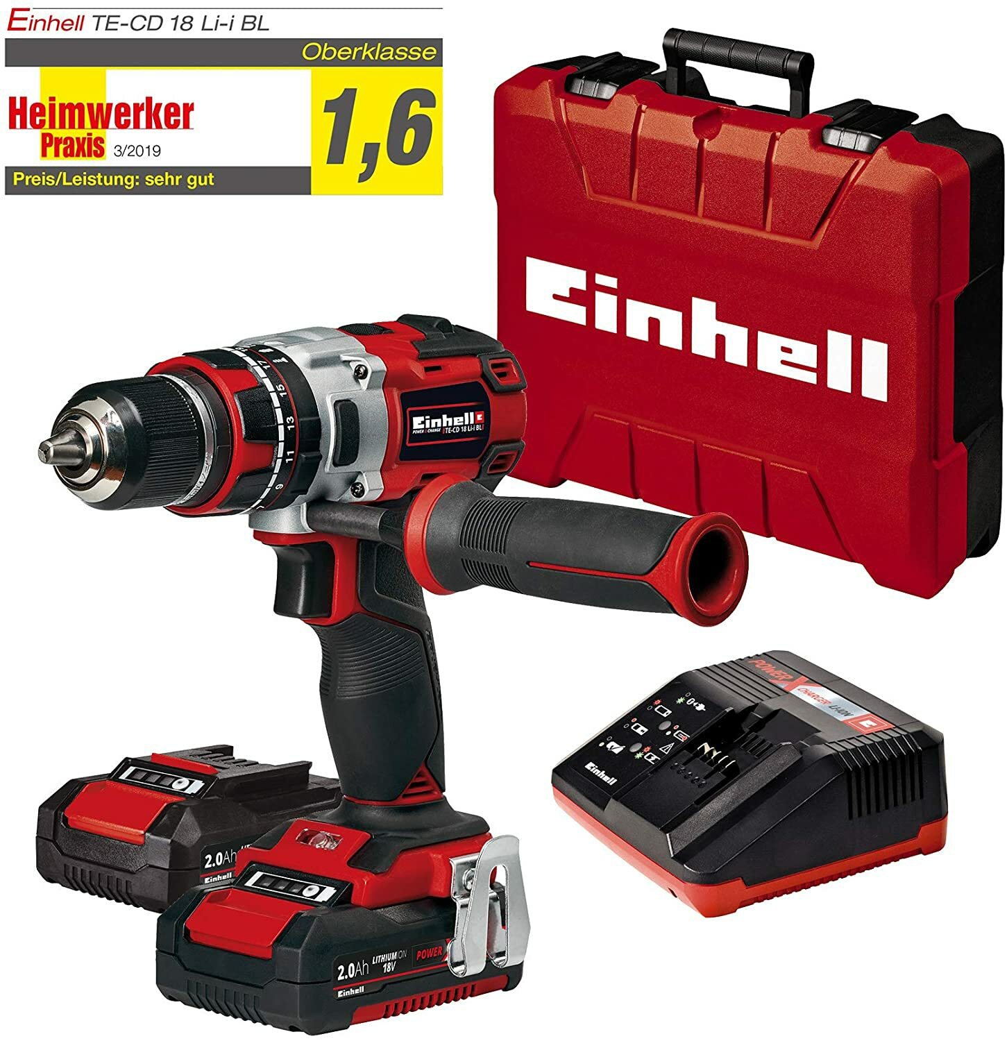 Einhell Akkuschrauber TE-CD 18 Li-i Brushless Power Einhell Akkuschrauber TE-CD 18 Li-i Brushless Power