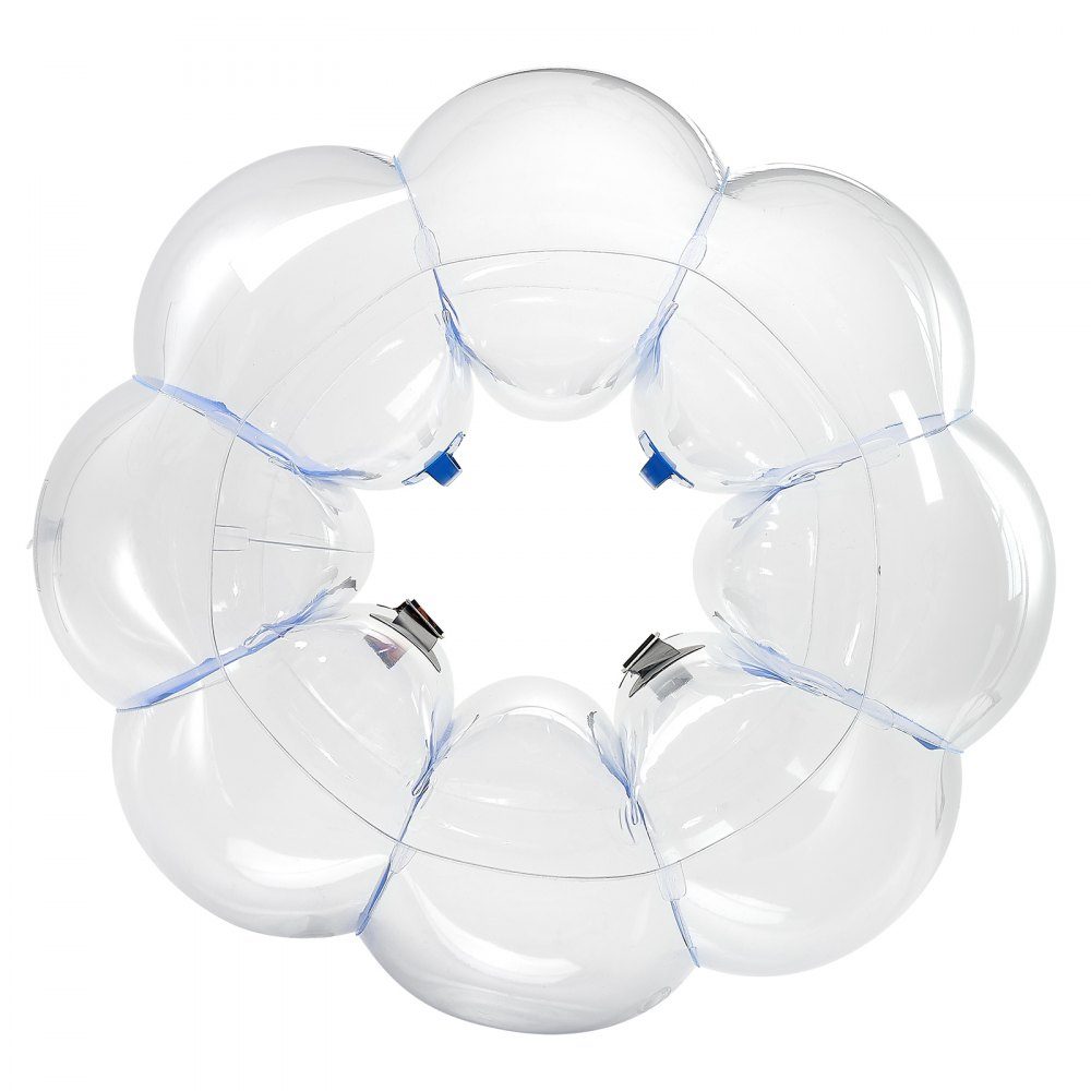 Aufblasbarer Bumper-Ball (1 Stück), 1,2 m, robust, 0,5 mm dick, PVC, Blasenklopfer, Kollisionsball für Outdoor-Sport, Mannschaftsspiele, Spielzeug für Yard Park (blaue Streifen)