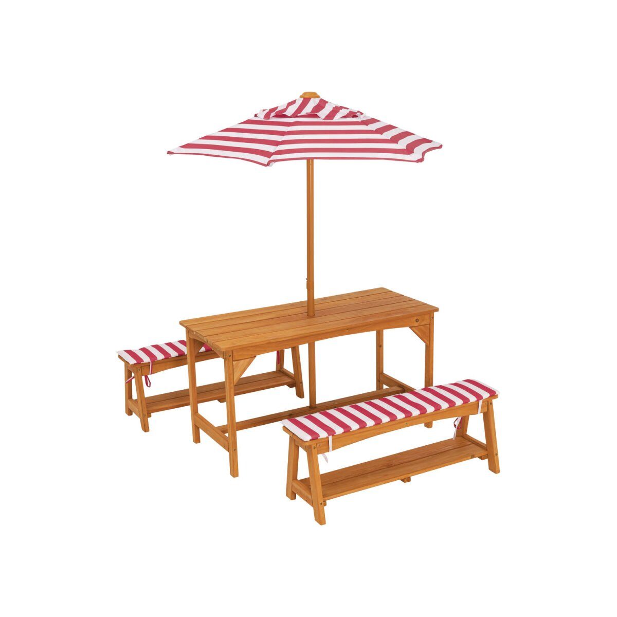 LIVARNO HOME Kinder Gartentisch Set, mit Sonnenschirm