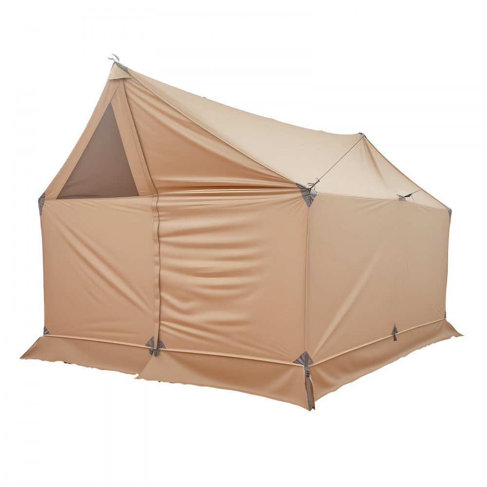 Camping tent, 2 person cabin tent with stove connection, waterproof winter tents with ventilation, lightweight and portable 4 season tents for hiking, fishing, hunting and backpacking