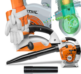 Stihl BG 86 Benzingebläse, Laubbläser + Profihandschuhe, (76m/s, 76N),