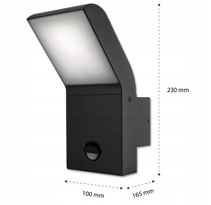 Wandlampe Außenlampe Gartenwandleuchte für den Außenbereich mit LED-Sensor-Bewegungsmelder