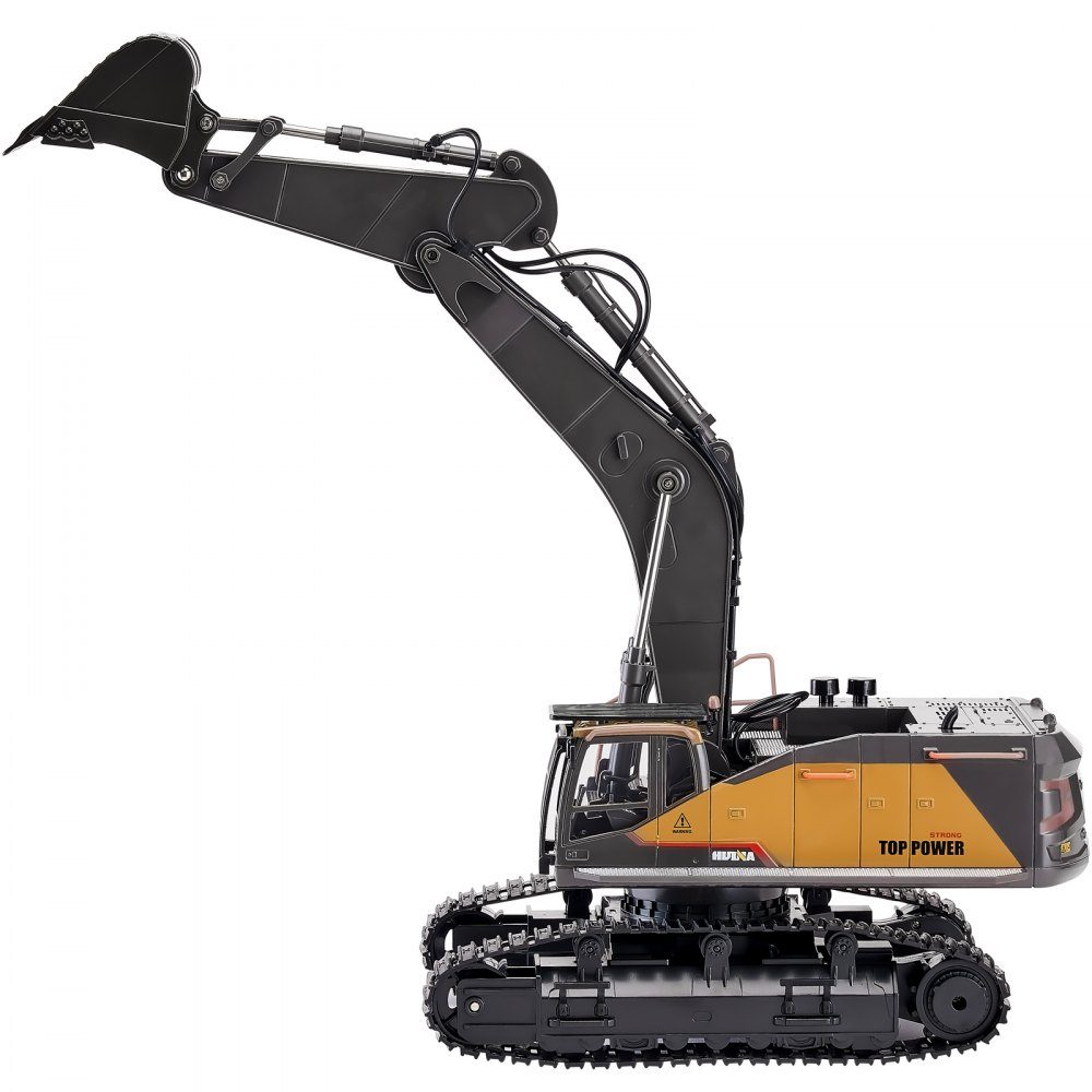 Remote Control Excavator Toy, 11 Channels, 1:20 Scale Remote Control Excavator Toy, Remote Control Excavator with Lights and Sounds, Working Construction Vehicles, 2 Batteries, Birthday Gift