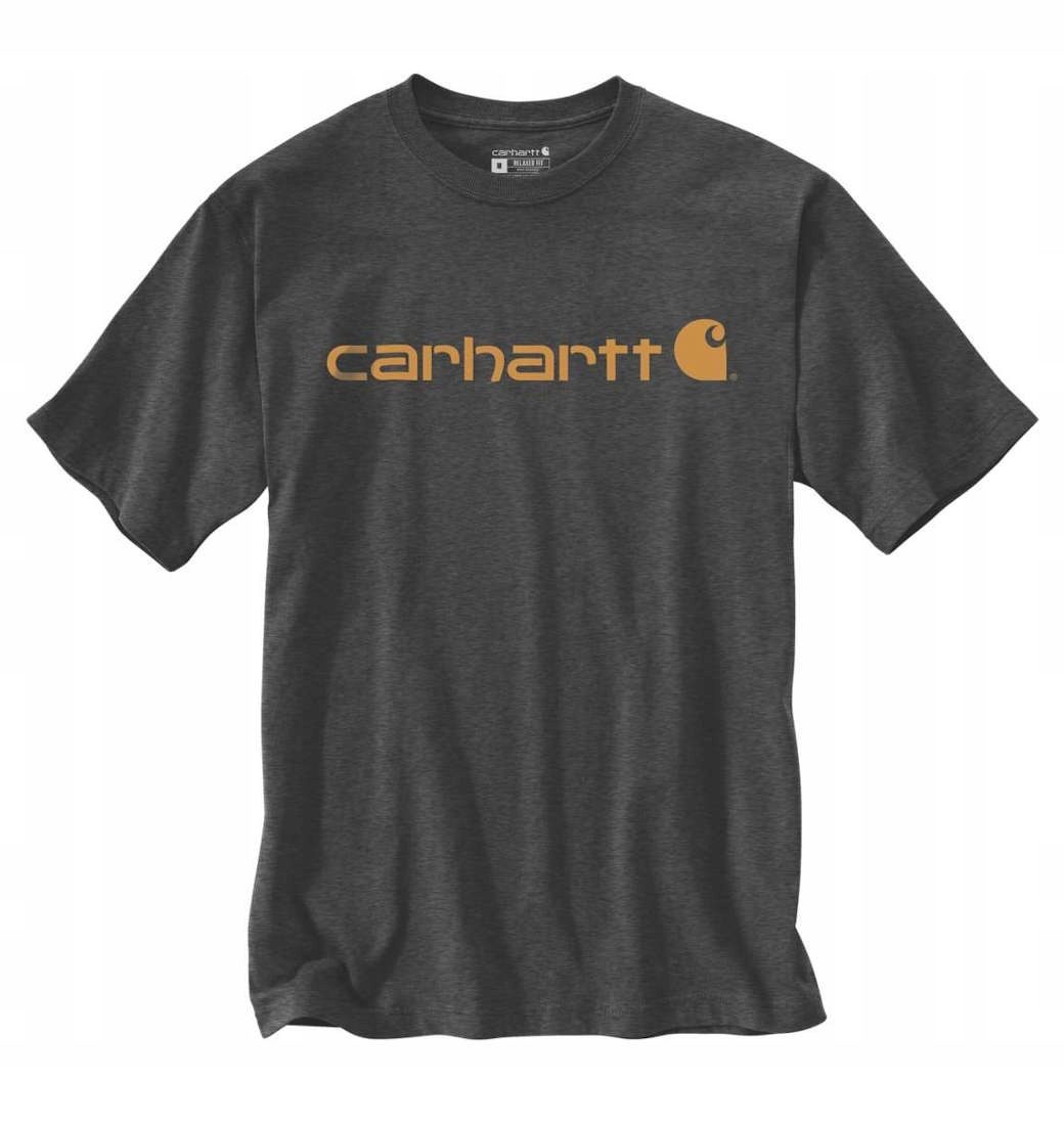 Carhartt Men's T-Shirt Workwear Work Short Sleeve Shirt Heavyweight Pocket Carbon