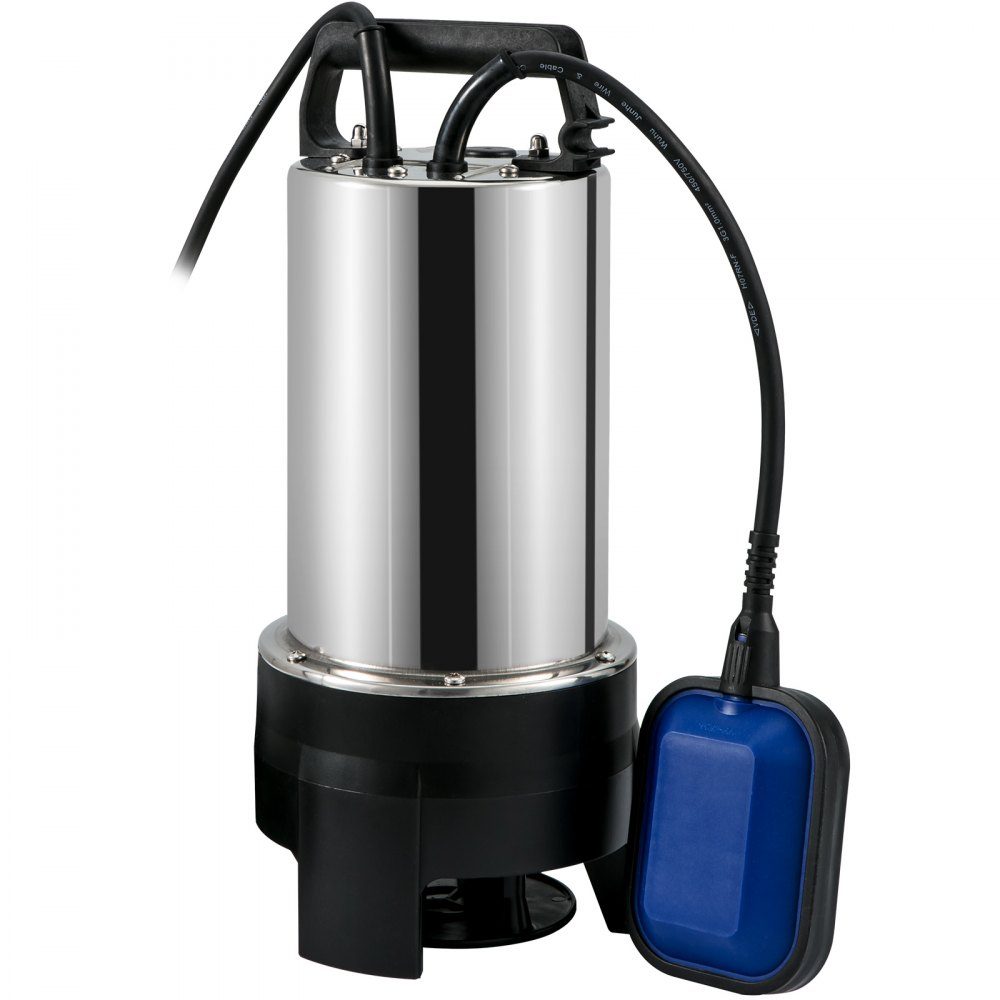 Tauchpumpe 1100 W Schmutzwasserpumpe 230 V Gartenpumpe Durchfluss 333,3 l/min Schmutzwasser-Tauchpumpe IPX8-Auslass zuschneidbar zum Pumpen von Wasser aus Schwimmbeckenteichen