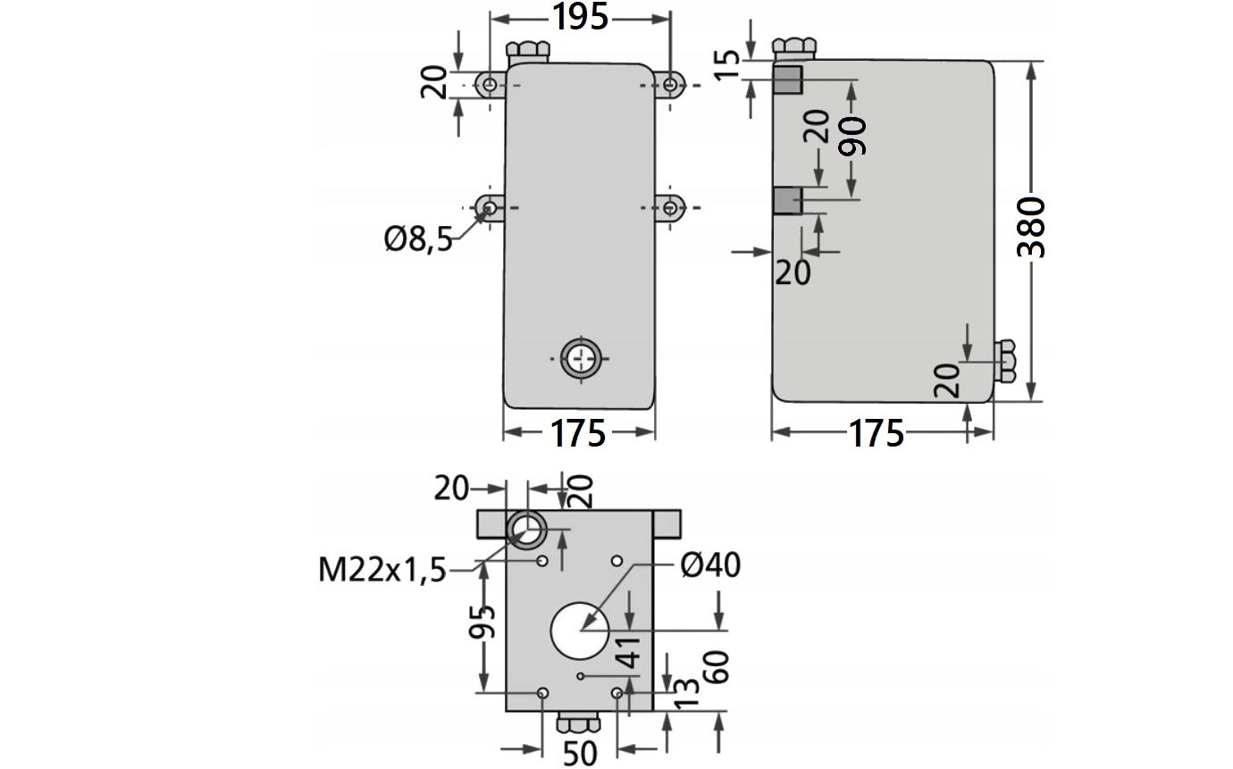 Hydraulische doppeltwirkende Handpumpe mit 10l Tank Komplettset