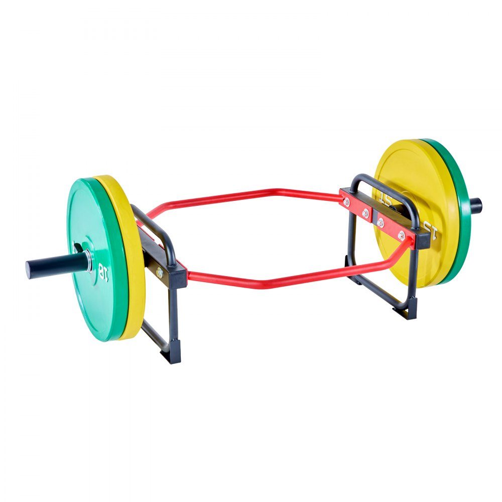 Trap Bar, Hexagonal Dumbbell Bar, 50mm, 240kg Load Capacity, Weight Lifting and Strength Training Equipment, Home Gym for Squats, Deadlifts, Shoulder Press, Red