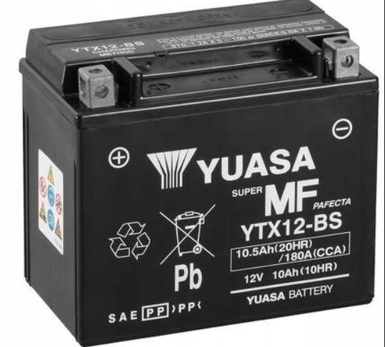 YUASA YTX12-BS 12V 10AH 180A – Nr kat. HT-47068
