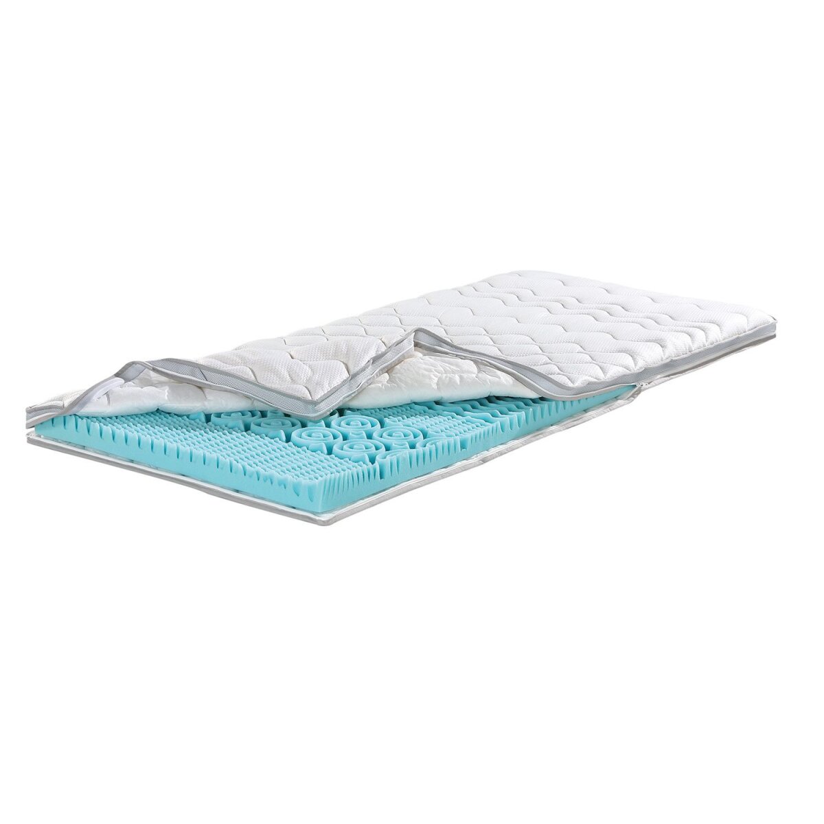 fan. Topper “XXL Soft Plus”, cold foam core, cover with climate band for optimal ventilation fan. Topper “XXL Soft Plus”, cold foam core, cover with climate band for optimal ventilation