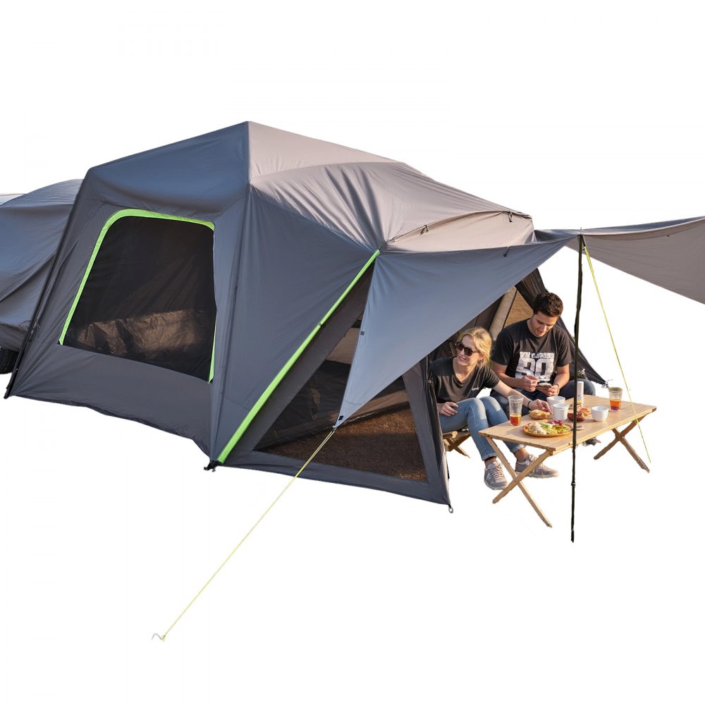 Tente de camping pour voiture SUV (305 x 310 x 230 cm) étanche PU2000 spacieuse double couche pour 5 à 8 personnes Tente de camping SUV avec auvent d'ombrage, fenêtres en maille, auvent de pluie et sac Tente de camping pour voiture SUV (305 x 310 x 230 cm) étanche PU2000 spacieuse double couche pour 5 à 8 personnes Tente de camping SUV avec auvent d'ombrage, fenêtres en maille, auvent de pluie et sac