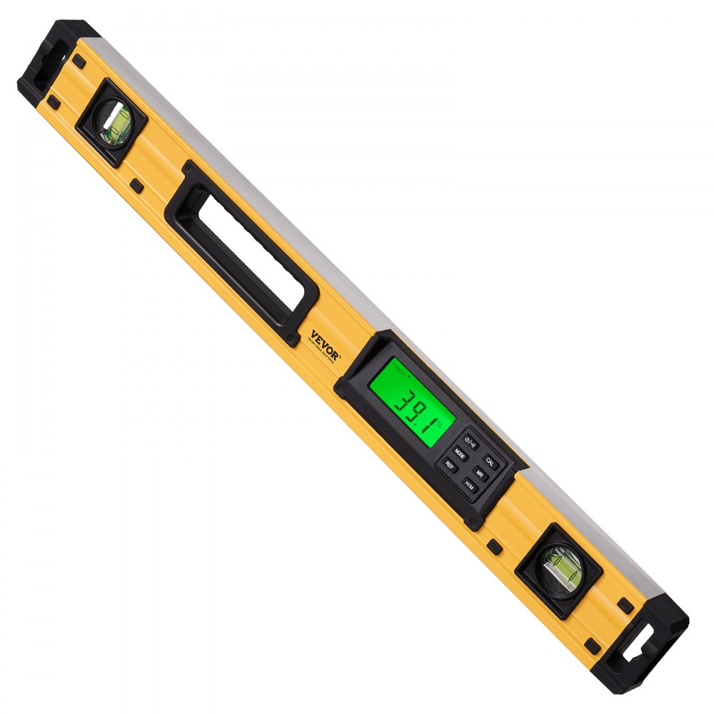 Digitaler Neigungssensor, Aluminium-Wasserwaage mit LCD-Bildschirm, 600 mm Länge, 3 Stufen, Messbereich von 0–360° (4 x 90°), 0,5 mm/m Genauigkeit, Speicheraufzeichnung und Haltefunktion Digitaler Neigungssensor, Aluminium-Wasserwaage mit LCD-Bildschirm, 600 mm Länge, 3 Stufen, Messbereich von 0–360° (4 x 90°), 0,5 mm/m Genauigkeit, Speicheraufzeichnung und Haltefunktion