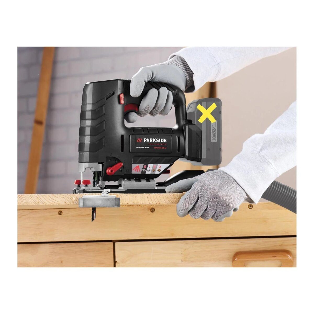 PARKSIDE PERFORMANCE® 20 V Akku-Stichsäge PPSTDA 20-Li B2, ohne Akku und Ladegerät