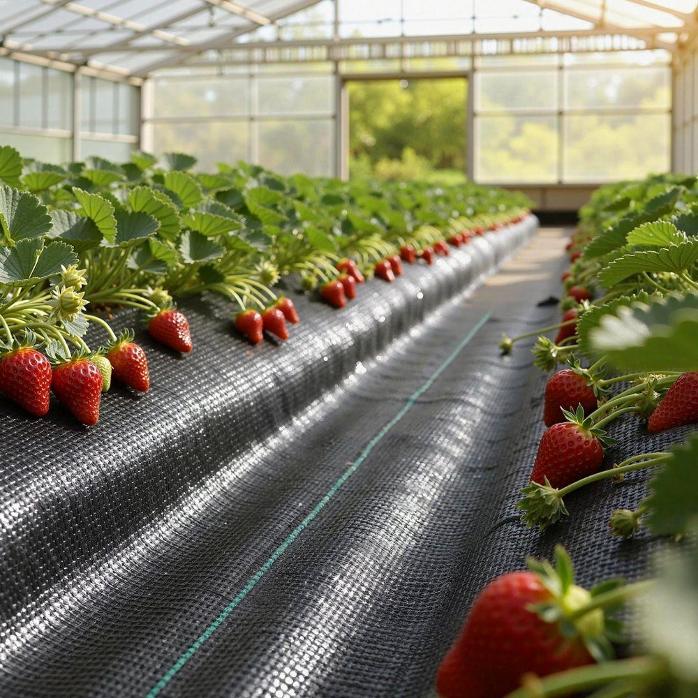 Unkrautvlies 4x35,1 m Gartenvlies 100 g/㎡, Unkrautmatte auf Rolle aus Polypropylen, Unkrautfolie mit hoher Belüftungsdrainage, Wurzelsperre gegen Unkraut für den Gewächshausanbau, schwarz