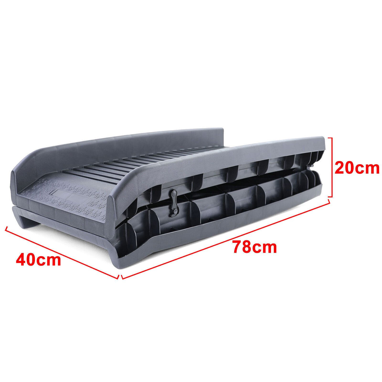 Car Dog Ramp Entry Aid Non-Slip Foldable Black 155 x 40cm 90kg