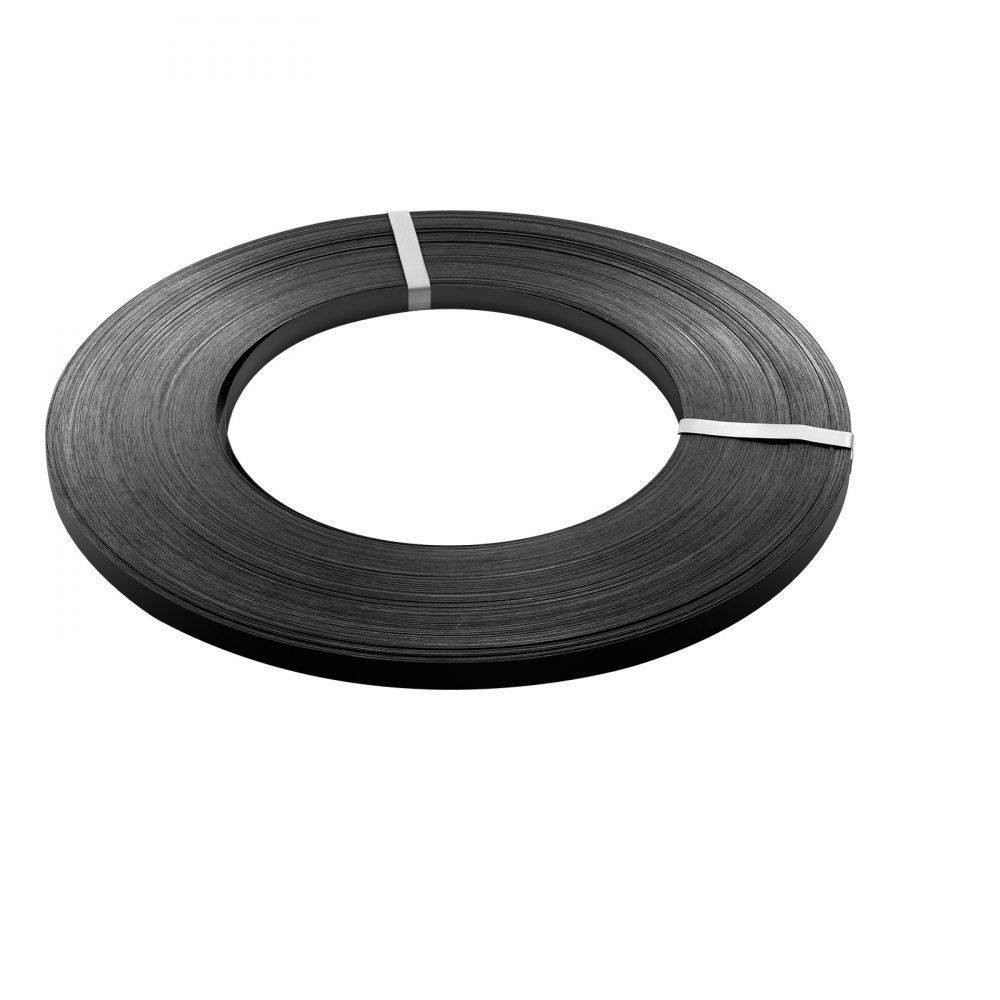 Umreifungsstahlband, 19 mm x 55 mm x 500 m, Verpackungsstahlband, Metallbandrolle, Stahlband, 770 kg Bruchfestigkeit, Stahlband, Hochleistungsbandrolle für Palettenverpackungen