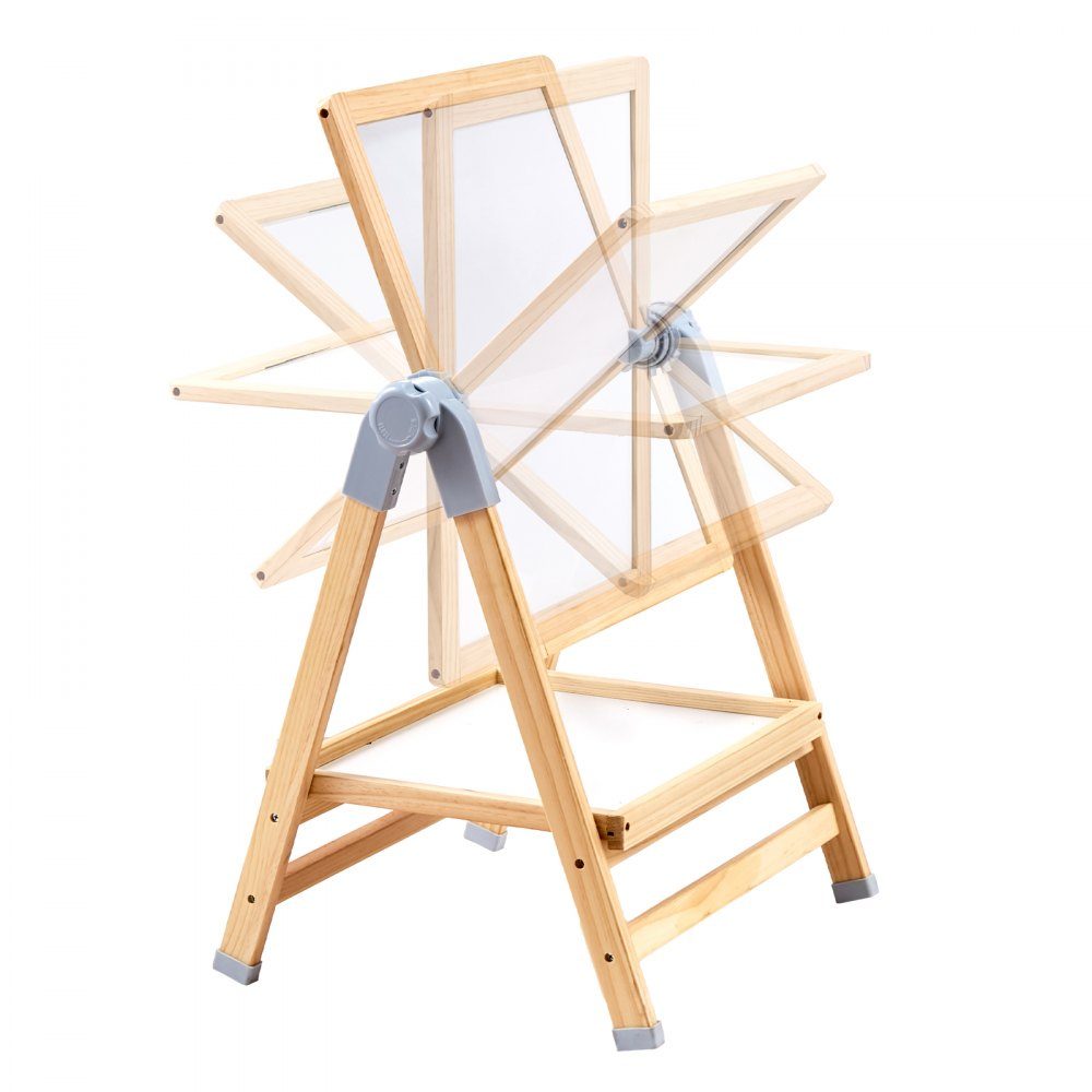 Kunststaffelei für Kinder, 2-in-1-Kunststaffelei aus Holz, doppelseitig mit magnetischem Whiteboard und Kreidetafel, verstellbares, stehendes, drehbares, klappbares Zeichenbrett mit Malzubehör für Jungen und Mädchen