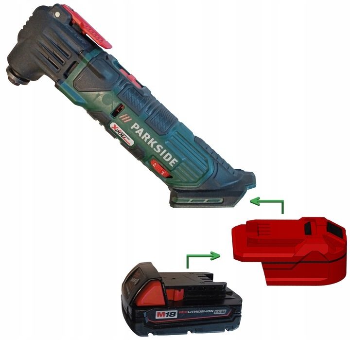 #NEW# Adaptateur batteries Milwaukee M18 18V pour outils électriques Parkside X20V TEAM