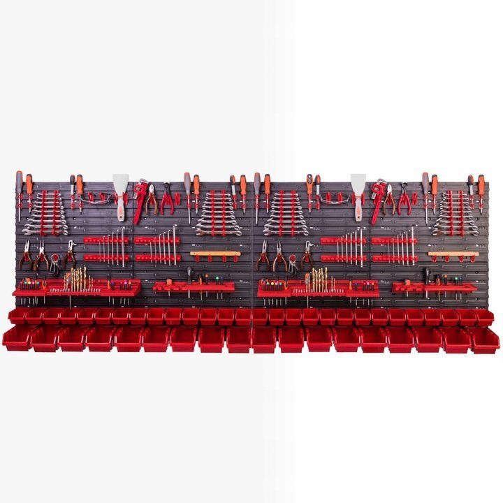 Workshop shelf tool wall 230x78 cm complete set
