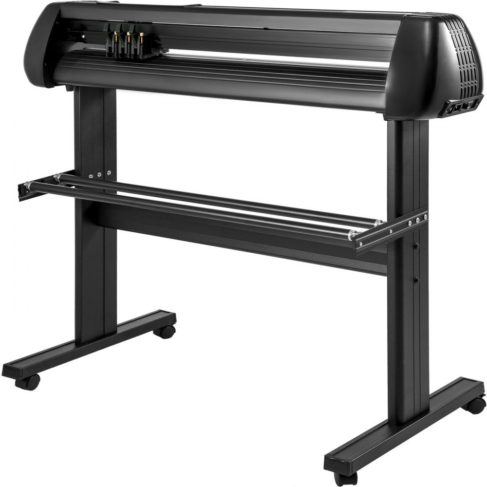 Snijplotter, plottermachine Max. 720 mm papiertoevoer, vinyl snijplotter, folieplotter, vinyl snijplottermachine, snijnauwkeurigheid 0,01 mm, hobbyplotter, 3 messen Incl