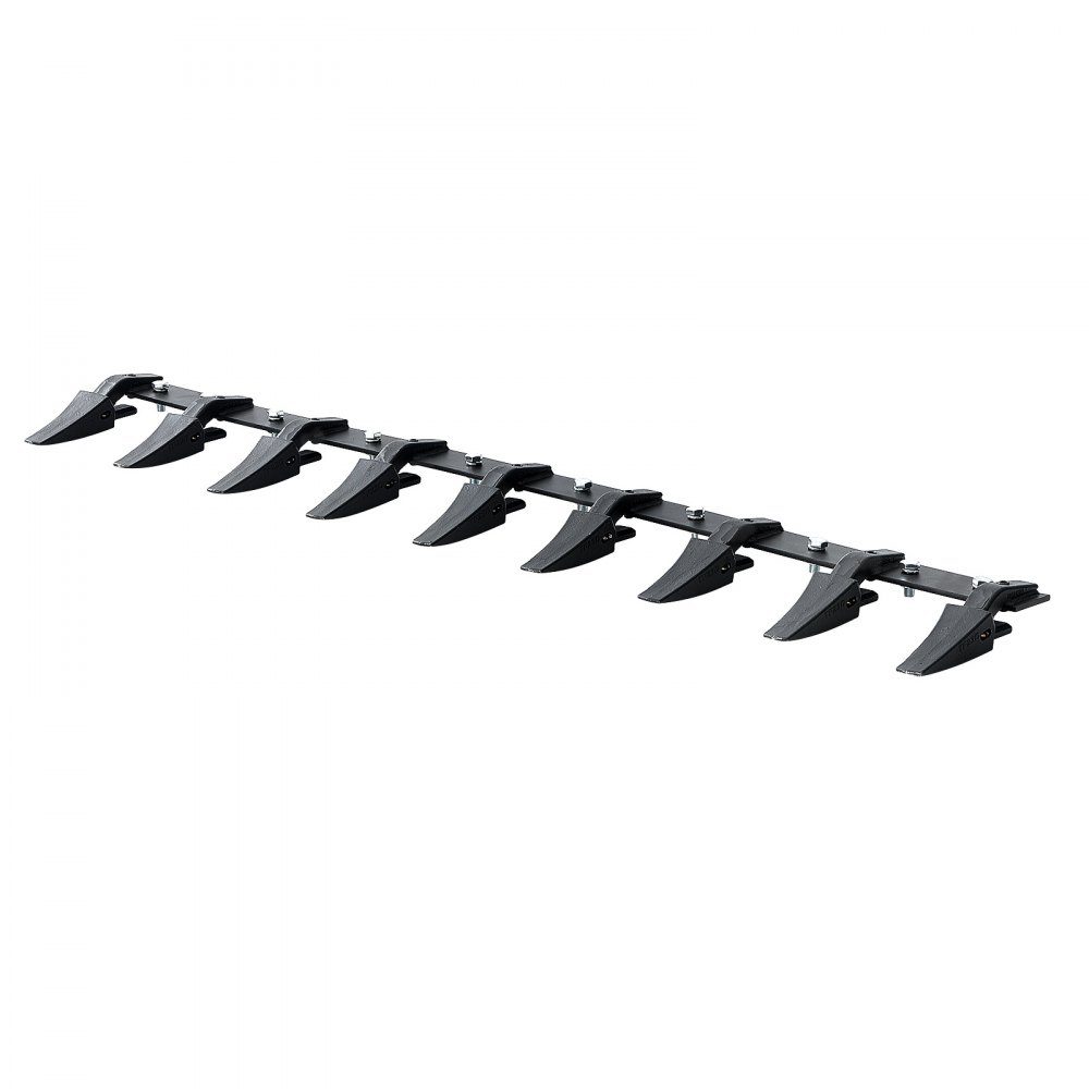 Shovel Stand, 1.8m Heavy Duty Tractor Shovel, 9 Tooth Rail for Loader, Tractor, Skid Steer, 2000kg Load Capacity, Bolt-on Design, for Efficient Soil Excavation and Shovel Protection