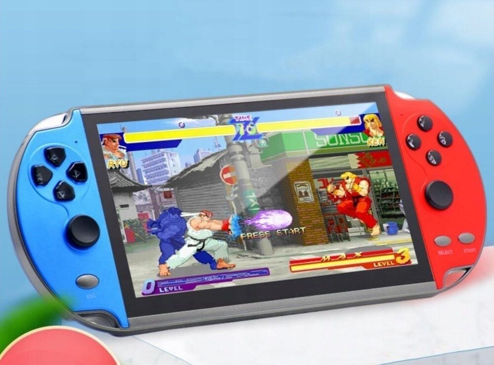 Konsole All-In-One 5,1'' Bildschirm 8GB mehr als 1000 vorinstallierte Spiele XXL-Starterset