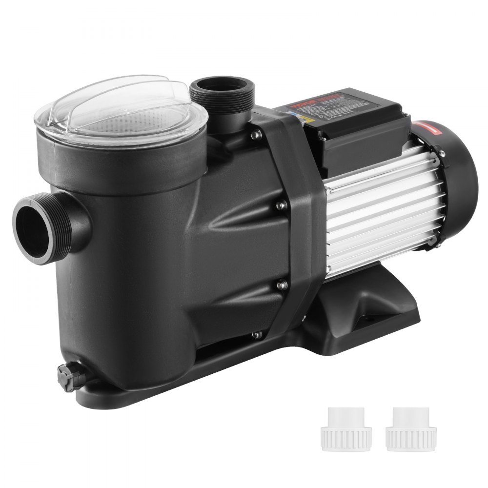 2HP bovengrondse zwembadpomp, 220V-240V, 1450/2860RPM, pomp met dubbele snelheid, 1800W, 33000L/H maximale stroom, krachtige pomp, energiebesparende zwembadpomp voor bovengrondse zwembaden, CE-certificering