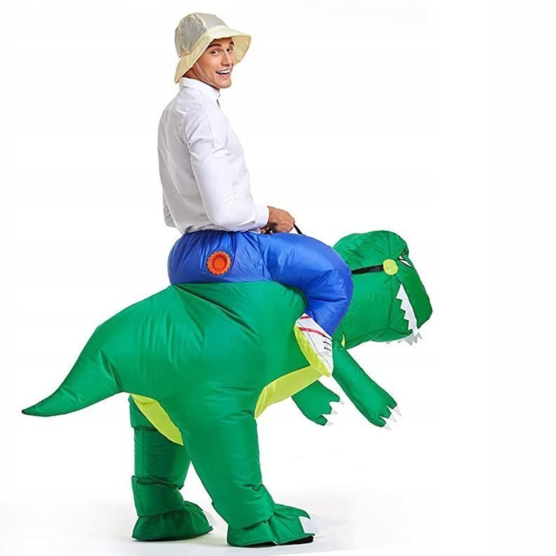 OPBLAASBAAR Dino-kostuum voor feest, Hallo, Halloween, carnaval