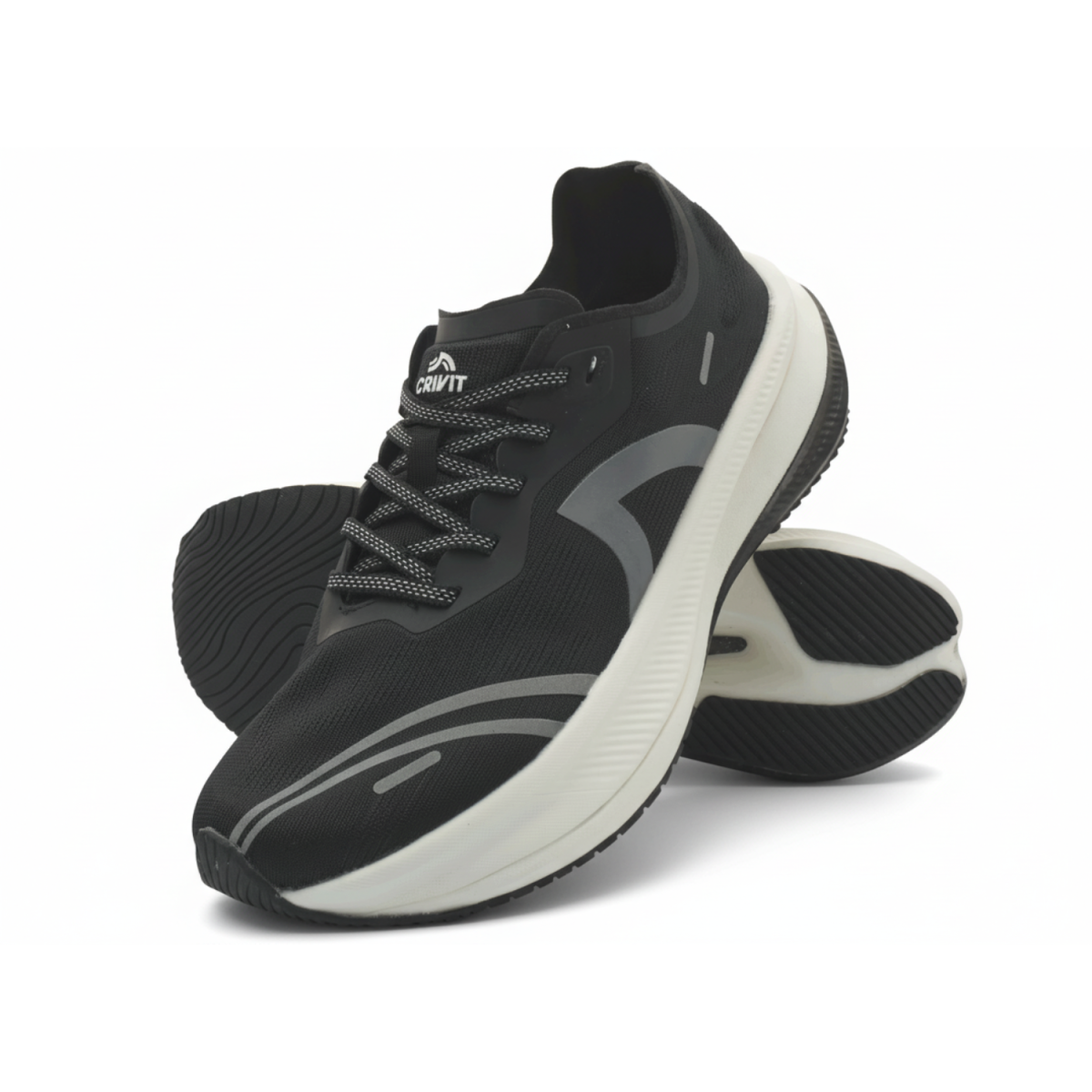 CRIVIT Herren Laufschuh »CarbonLite 1.0« (Schwarz, 42)